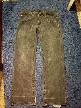 Men's Straight Fit Black Wash Jeans